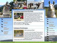 Tablet Screenshot of lama-touren.at